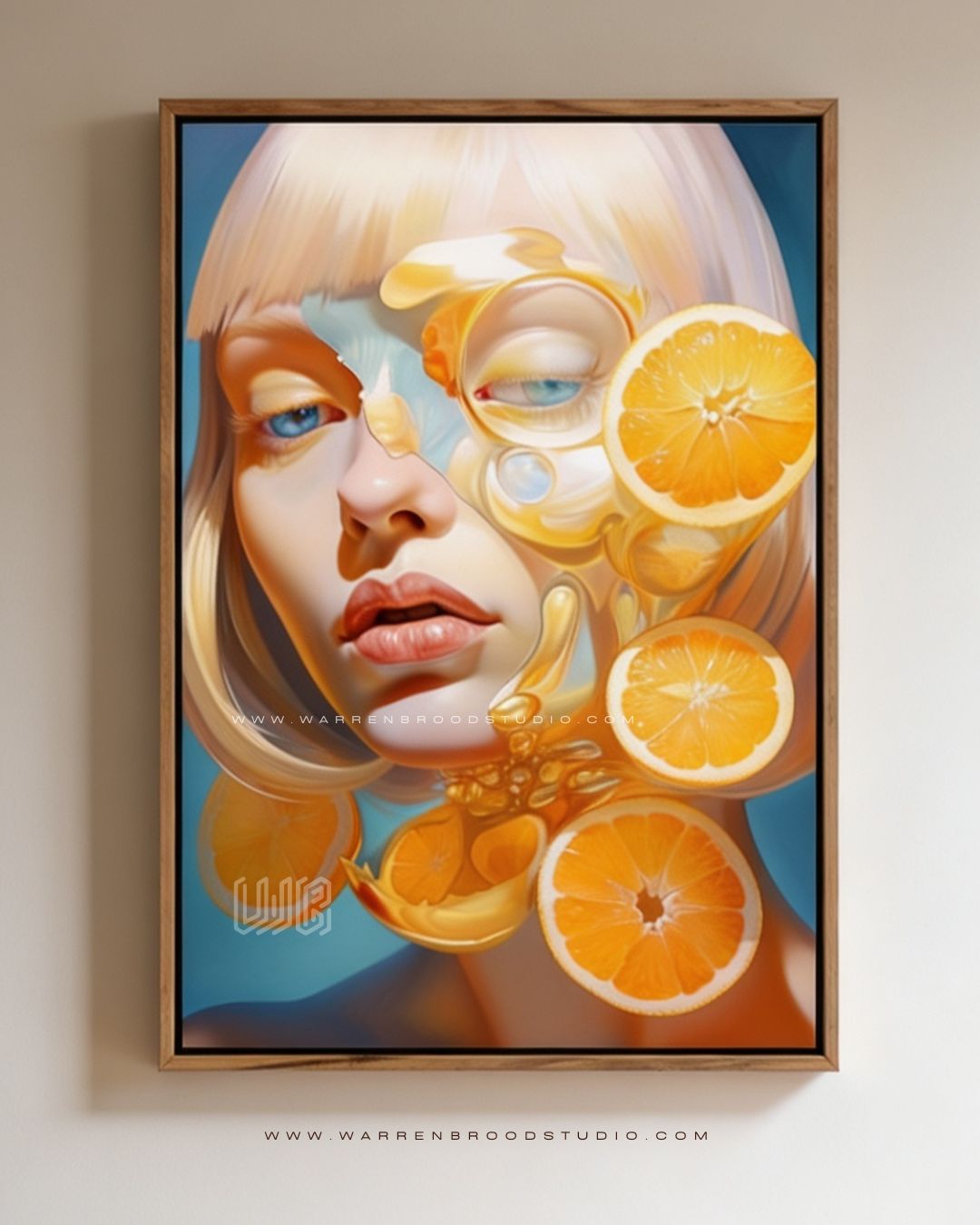 Premium framed wall art crafted for contemporary and luxury interiors form Warren Brood Studio Dubai