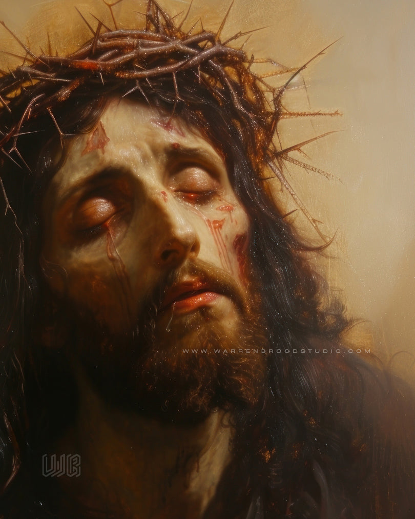 Jesus Christ Crucifixion Portrait Wall Art