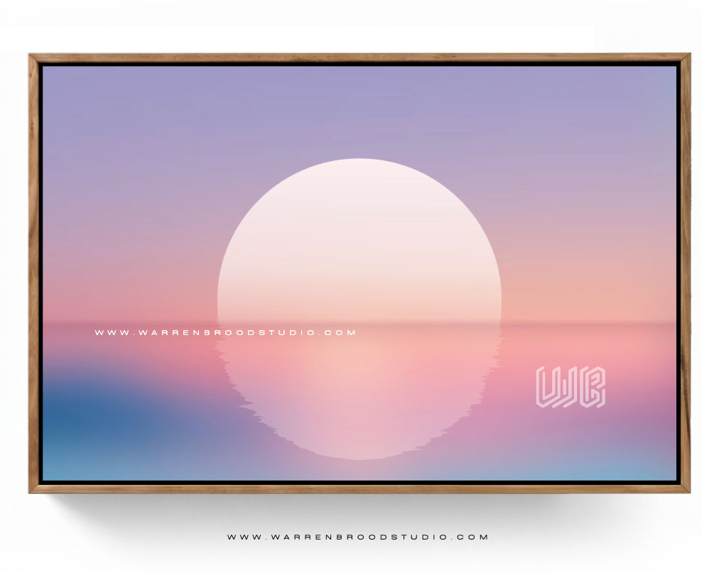 Buy Minimal Sun Rise Digital Illustration Art work for Home Decor from Warren Brood Studio - Premium Wall Art Frames