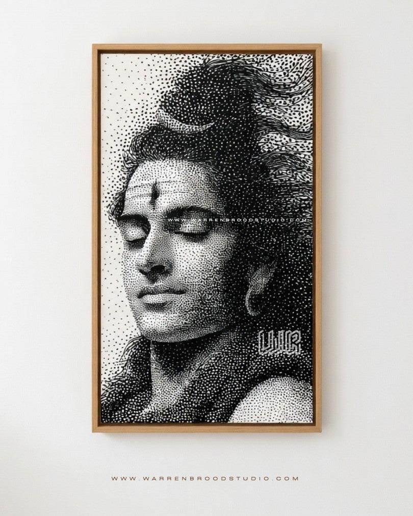 Shop Lord Shiva Hindu spiritual framed artwork by Warren Brood Studio
