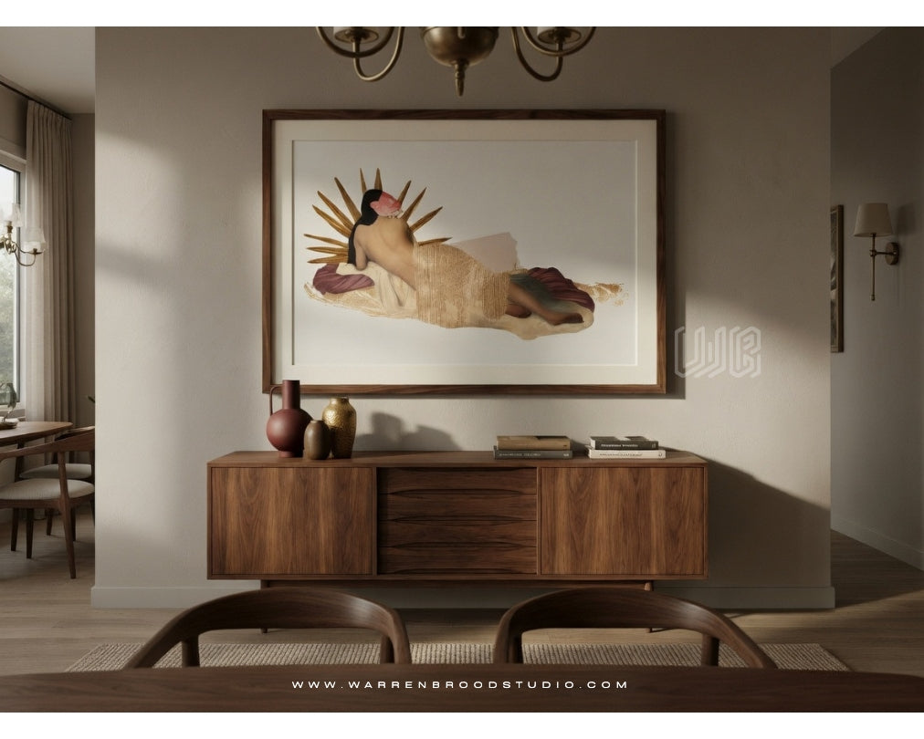 Saltwater Halo, Premium Contemporary Surreal Wall Art Print - Warren Brood Studio