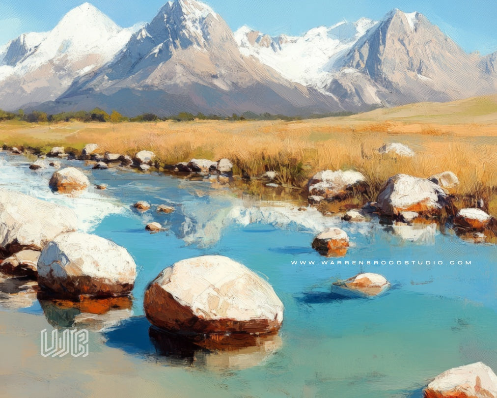 Shop Morning in the Valley Premium Wall Art – Contemporary oil painting art Frame, luxury framed artwork, premium wooden wall décor, and elegant home décor wall frames in Dubai for modern and sophisticated interiors.