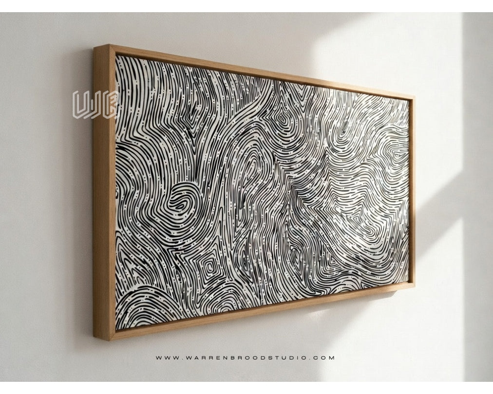 Silent Frequencies Wall Art, Premium Wall Arts, Home Décor Wall Frames Dubai, Abstract Line Art Illustration, Contemporary Art Print Wall Frames, Monochrome Wall Art, Minimalist Wall Art, Luxury Wall Art Dubai, Premium Wooden Wall Frame, Modern Framed Artwork, Abstract Contour Artwork, Designer Wall Frames Dubai, Statement Wall Art, Contemporary Home Décor, Buy Wall Art Online Dubai, Warren Brood Studio.