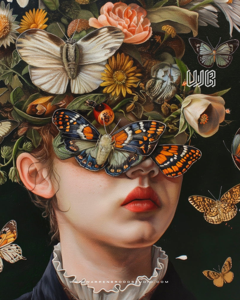 Shop The Living Bouquet Premium Wall Art featuring contemporary floral oil painting design and luxury home décor wall frames in Dubai.