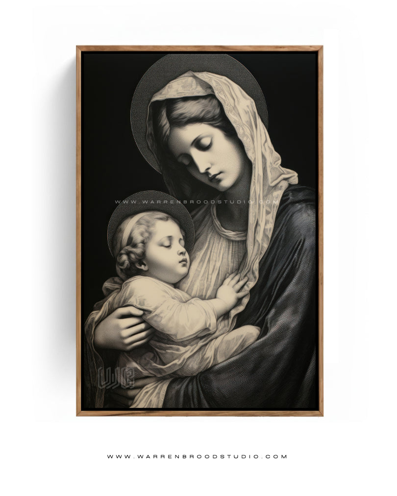Virgin Mary with Baby Jesus Christ | Christian Wall Frames