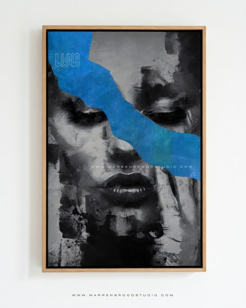 Before I Let Go | Contemporary Acrylic Portrait Painting | Premium Wall Art Frames