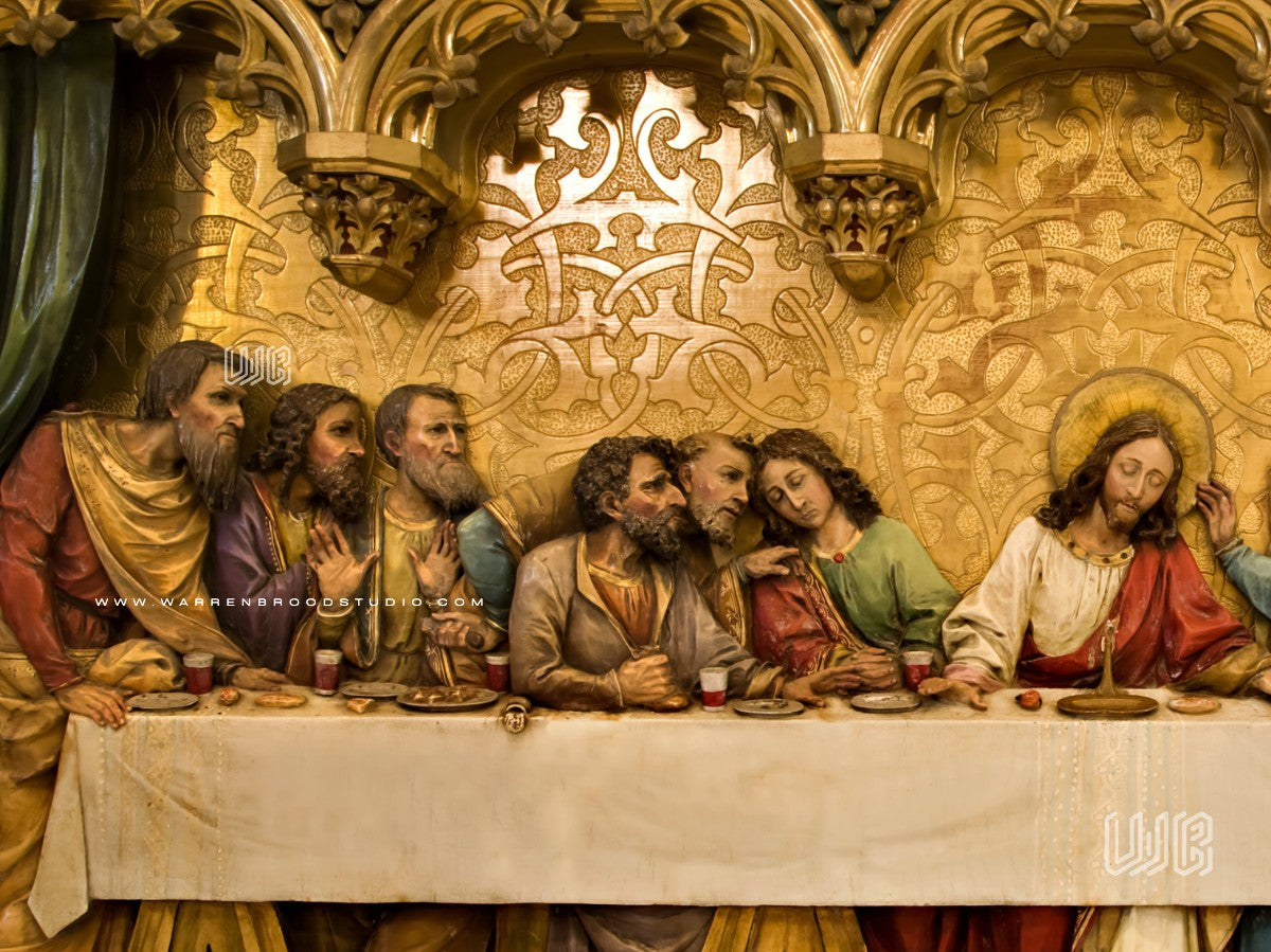 The Last Supper Christian Wall Art in Premium Frame featuring Jesus Christ and His disciples – Religious Wall Decor for Home and Church.