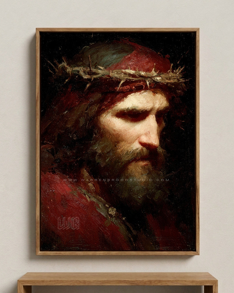 Jesus Christ Portrait Painting - Christian Religious Wall Art