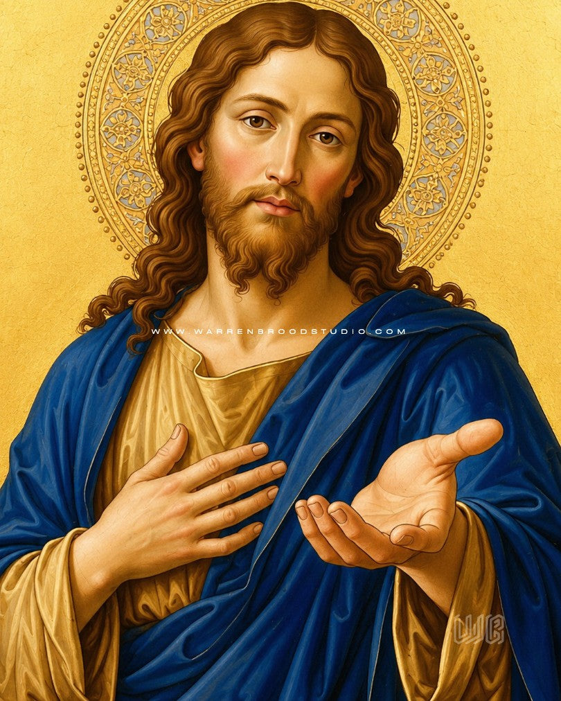 Shop Jesus Christ Art Frames, Christ the Redeemer, Jesus Wall Art, Jesus Portrait, Jesus Painting, Christian Wall Art, Religious Wall Art, Christian Decor, Christian Home Decor, Prayer Room Decor, Church Decor, Jesus Artwork, Biblical Art, Sacred Art, Christian Gifts, Catholic Wall Art - Warren Brood Studio