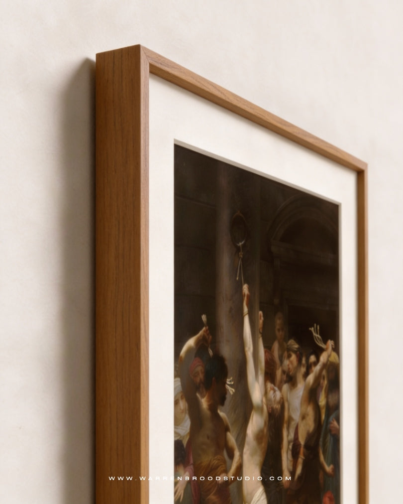 The Flagellation of Christ by William-Adolphe Bouguereau (1880) - Christian Wall Frame