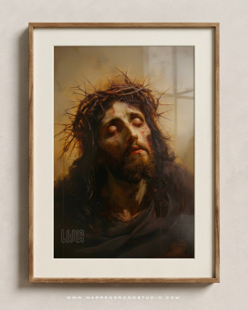 Jesus Christ Crucifixion Portrait Wall Art