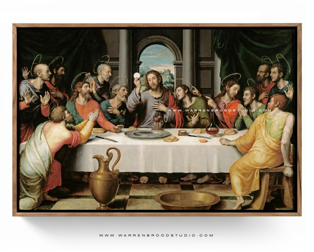 Buy Last Supper Wall Frame Online | Wooden Christian Decor