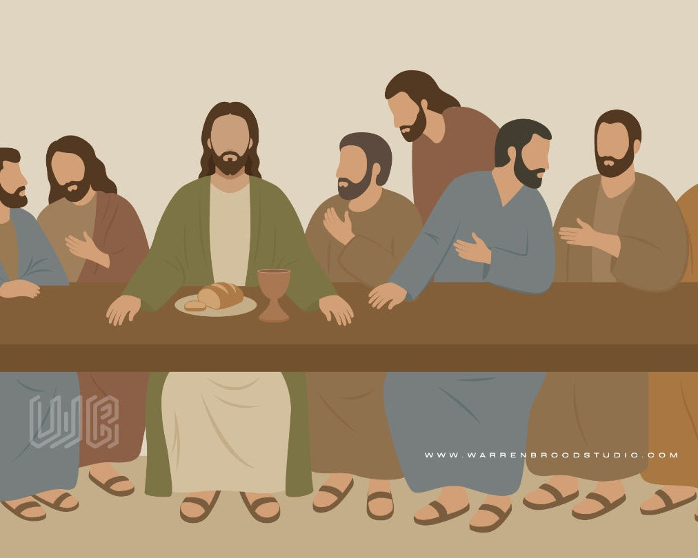 Jesus Christ Last Supper Wall Frame | Christian Religious Wall Art Decor