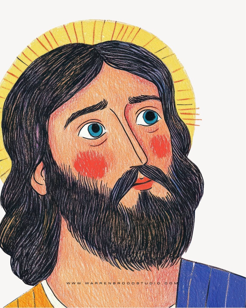 Sketching of Jesus Christ , Wooden Box Frame