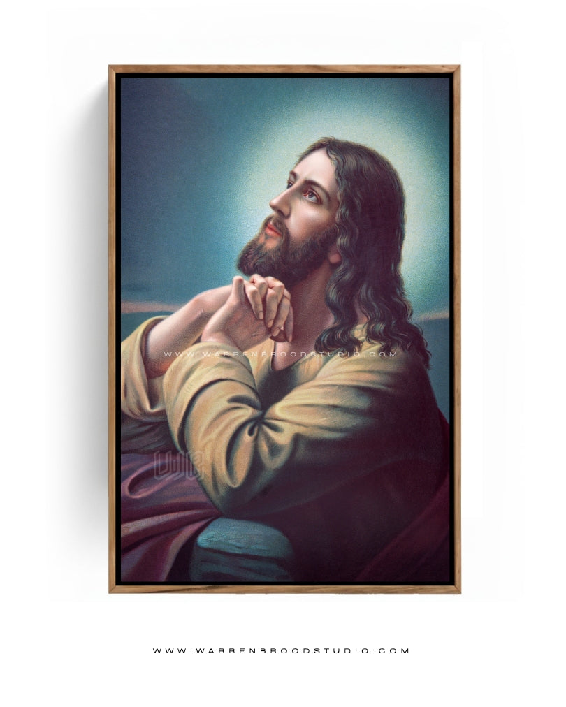 Jesus Christ prayer scene Gethsemane wall decor - Warren Brood Studio