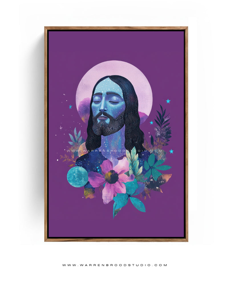 Jesus Christ Illustration-  Wooden Wall frame