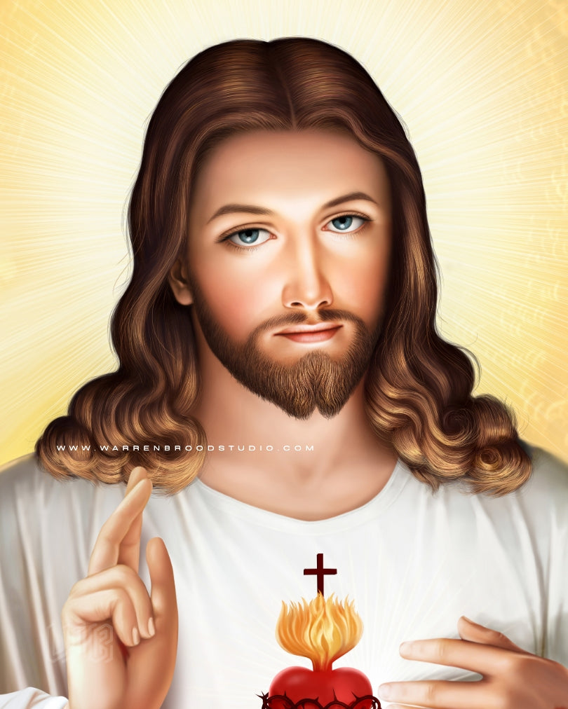 Premium Sacred Heart Jesus frame for home
