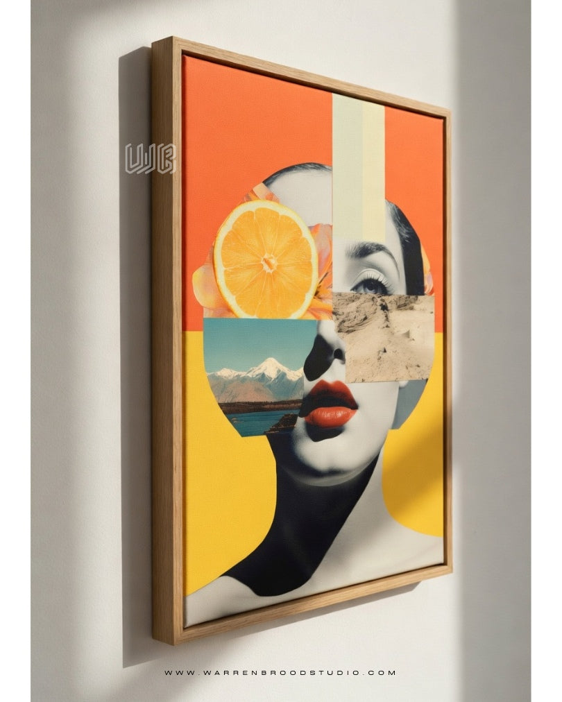 She Carries Worlds Wall Art, Premium Wall Arts, Home Décor Wall Frames Dubai, Mixed Media Digital Illustration, Contemporary Portrait Artwork, Surreal Portrait Wall Art, Luxury Wall Art Dubai, Premium Wooden Wall Frame, Abstract Face Artwork, Modern Framed Artwork, Artistic Wall Décor, Statement Wall Art, Designer Wall Frames Dubai, Luxury Interior Wall Art, Contemporary Art Print Wall Frames, Buy Wall Art Online Dubai, Warren Brood Studio.