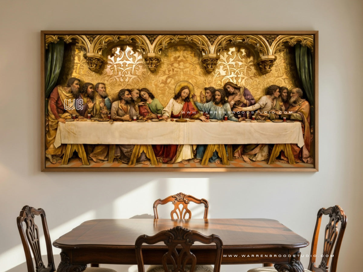 Buy The Last Supper Christian Wall Art in a Premium Oak Wooden Floating Frame – Luxury Religious Wall Decor featuring Jesus Christ and His disciples, perfect for homes, churches, prayer rooms, and Christian gifts.

Christian Wall Art, The Last Supper Wall Art, Jesus Christ Wall Art, Christian Wall Decor, Religious Wall Art, Catholic Wall Art, Biblical Artwork, Christian Home Decor, Jesus Wall Frame, Christian Canvas Art, Christian Art Prints, Sacred Wall Art, Christian Wooden Frames,