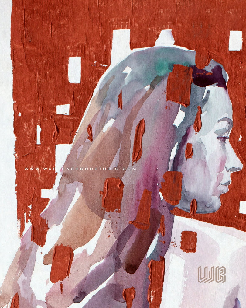 Unfinished Presence | Contemporary Acrylic Portrait Painting | Premium Wall Art Frames