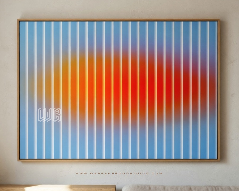Veiled Horizon | Minimalist Abstract Wall Art Print | Premium Wall Art Frames